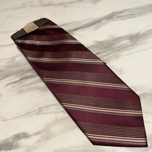 NWT JOE Joseph Abboud 100% Silk Woven Striped Tie